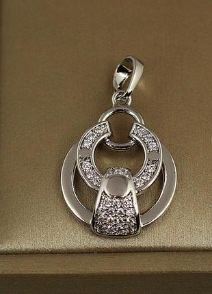 Кулон xuping jewelry денвер 2,3 см серебристый