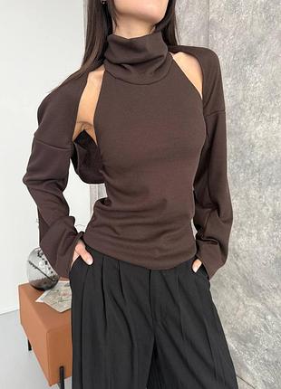 Кофта топ з балеро