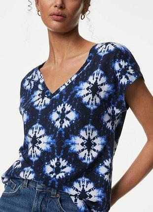 💥 нова стильна жіноча футболка marks&spencer  розмір 16 💙