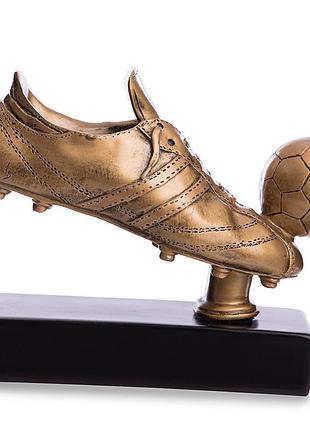 Статуэтка наградная бутса с мячем c-1346-a черно-золотой (33429085), no branding