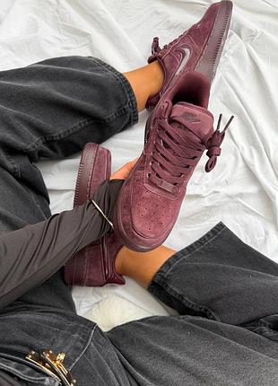 Nike air force 1 ‘07 burgundy crush 4