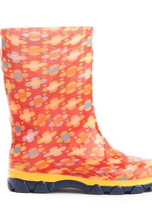 Дитячі гумові чоботи квітковий горох 29