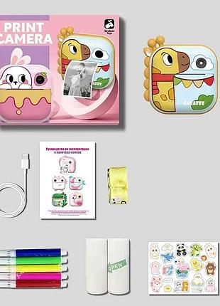 Фотоапарат-принтер жирафка