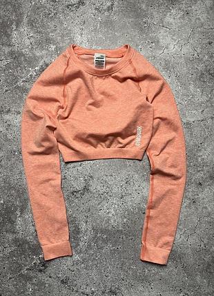 Жіноча компресійна топ кроп кофта для тренувань gymshark