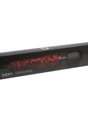 Вібромасажер doxy original rose pattern, дуже потужний, живлення 220в, пульсівні вібрації 6