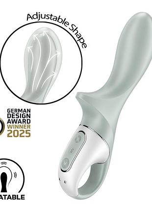 Анальный надувной вибратор satisfyer air pump booty 3, гибкий ствол