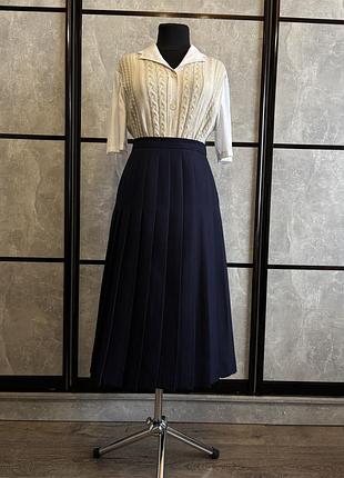 Вінтажна спідниця пліссе напіввовна