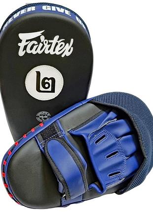 Лапы боксерские fairtex fmv12 black/blue обеспечивает надежную фиксацию на запястьях и оптимальное выравнивание