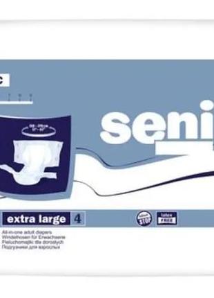 Подгузники для взрослых seni basic extra large (xl) - это базовое решение для людей со средней и тяжелой степенью недержания мочи.