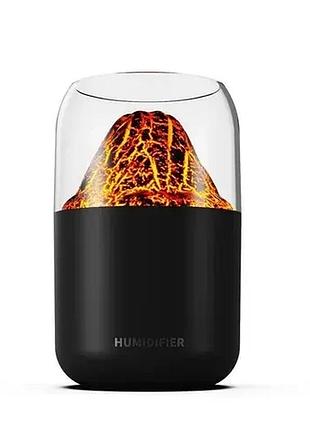 Нічний світильник-зволожувач jsq-2, аромадіфузор, дизайн "вулкан"