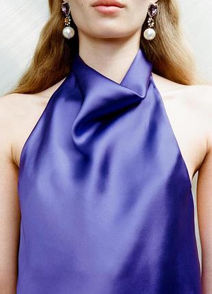 Сатиновий топ блуза zara