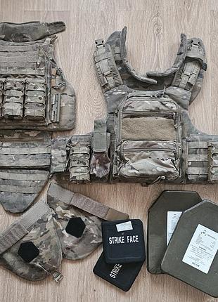 Бронежилет тактичний rarog plastoon з підсумками плитоноска балістична рарог