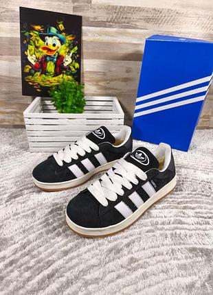 Жіночі adidas campus на хутрі, зимові кросівки утеплені хутром, зимове взуття низьке