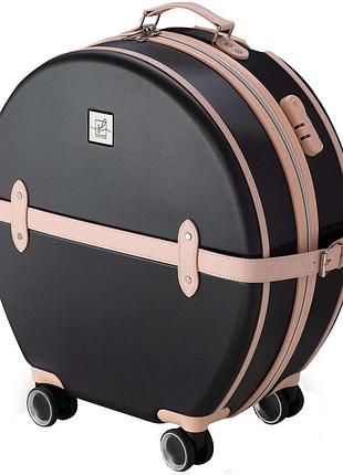 Валіза semi line 20" (s) black/pink cream (t5671-2)