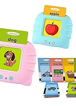 Планшет із картками для вивчення англійської мови (224 слів). картки монтессорі, що говорять