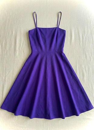 Новое женское платье на бретелях солнце клеш