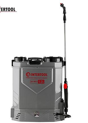 Опрыскиватель ранцевый аккумуляторный intertool dt-9012 (12л, 3,1л/мин), (12в, 8а*ч)