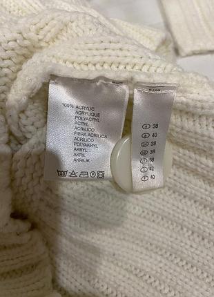 Білий теплий базовий светр 6