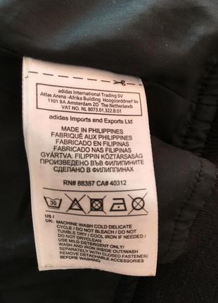 Куртка ветровка adidas размер s-m идеальная легкая черная без капюшона3 фото