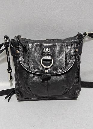 Кожаная кросс боди сумка fossil, оригинал