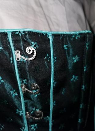 Сарафан в этно баварском стиле alpin amp узор атласный миди платье4 фото