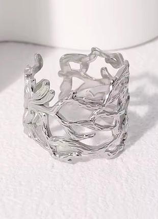 Кільце нержавіюча сталь гілочки ажурне