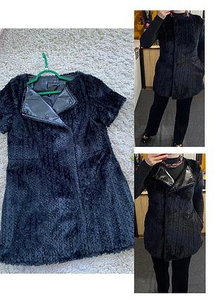 Актуальний  меховий жилет /мехове пальто ,р.38-40