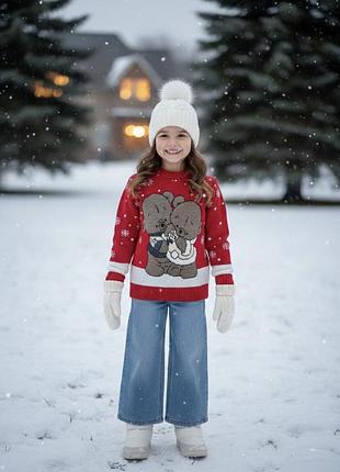 Новорічні светрики. 2-7 р.розпродаж