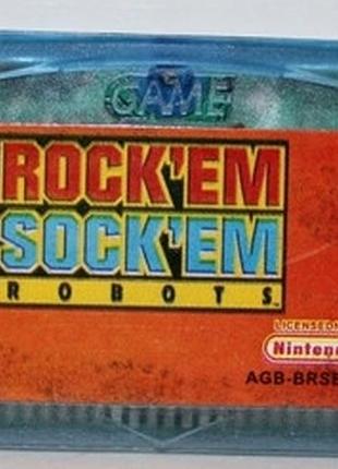 Картридж на gba "rock 'em sock 'em robots"