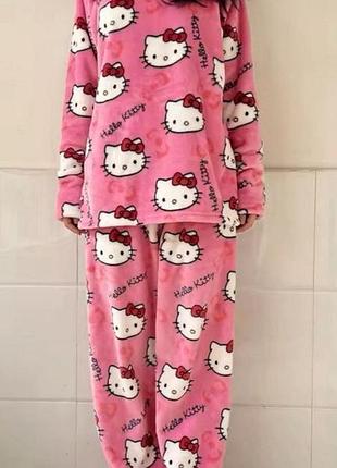 Пижама плюшевая hello kitty