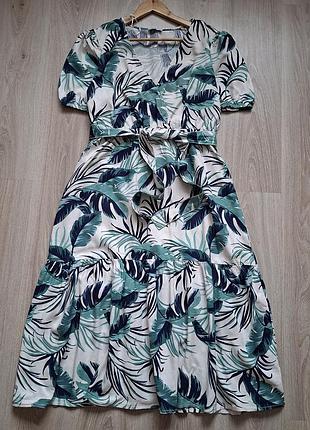 Медное платье лен