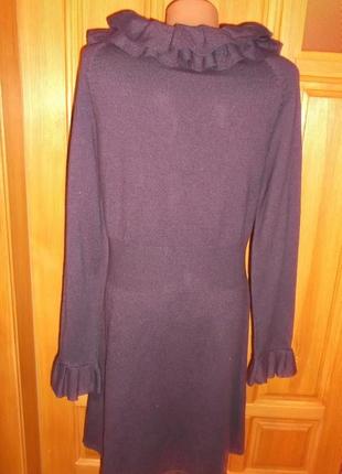 Кардиган платье фиолетовое рюши р. 12- m - per una6 фото