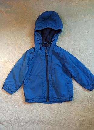 Ветровка весенняя хлопушка с флисовым начесом фирмы lc waikiki 86/92
