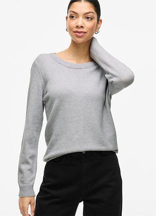 Светр сірий базовий светр vila m