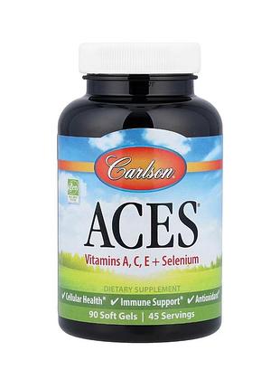 Aces, вітаміни а, с , е та селен, 90 капсул
