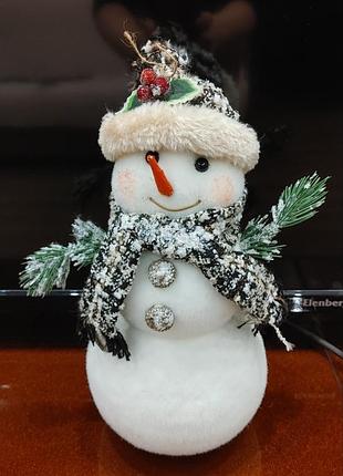 Новорічна іграшка під ялинку сніговик