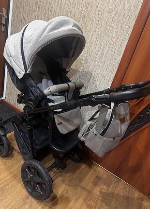Детская коляска 2 в 1 angelina amica a-8 серая