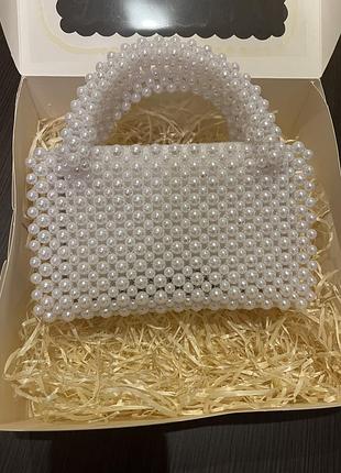 Сумка з перлин ручної роботи