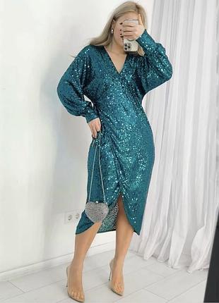 Бірюзова сукня