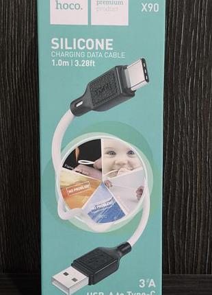 Шнурок для зарядки hoco silicone charging premium product