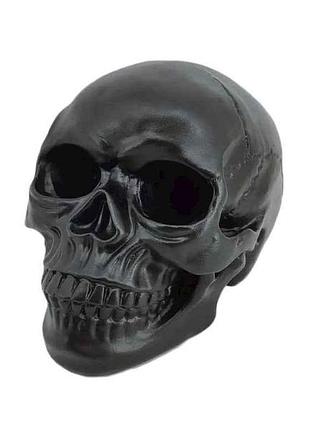 Копилка череп 15см большая 2062 черный тм adeko