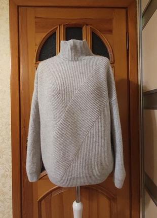 Свитер с высокой горловиной cashmere collection, кашемир, шерсть мериноса