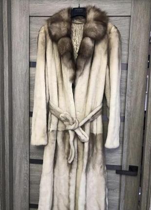 Норкова шуба хутро соболя