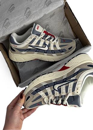 Nike p-6000  light khaki/pale ivory-thunder blue 5