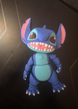 3d фігурка стіч , шарнірна іграшка, рухома іграшка "стич" 6