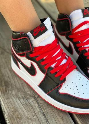 Nike air jordan 1 retro red/black     🆕шикарные кроссовки найк🆕купить наложенный платёж2 фото