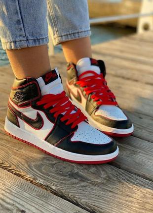 Nike air jordan 1 retro red/black     🆕шикарные кроссовки найк🆕купить наложенный платёж1 фото