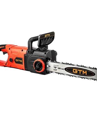 Професійна пила ланцюгова електрична (електропила) gtm cs16/2000тн : 2 квт, шина 40см (2881)