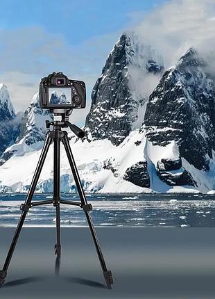 Штатив для телефону та фотоапарата tripod 3120 pro портативний трипод 0,35-1.02м висота