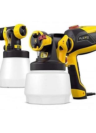 Мощный электрический краскопульт hvlp wagner flexio w590 : 630 вт, мах. подача – 500 мл/мин